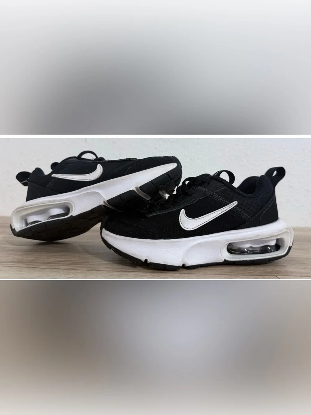 Nike Kids Black and White Athletic Sneakers